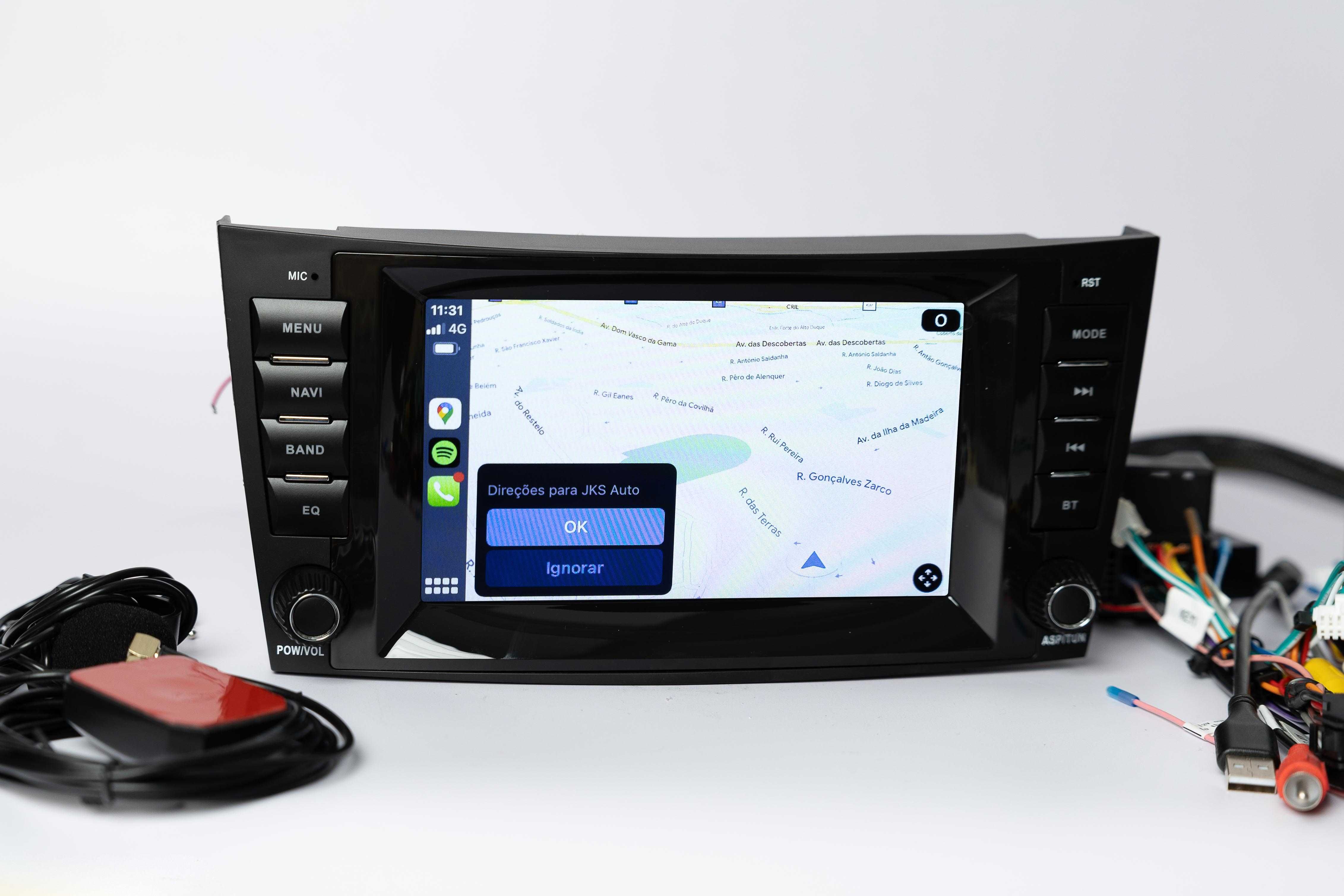 AutoRadio Mercedes Benz w203 w209 Android 13 Carplay Android /Montagem
