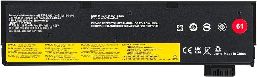 Bateria ASUNCELL 24Wh 2110mAh 01AV423 do laptopa Lenovo