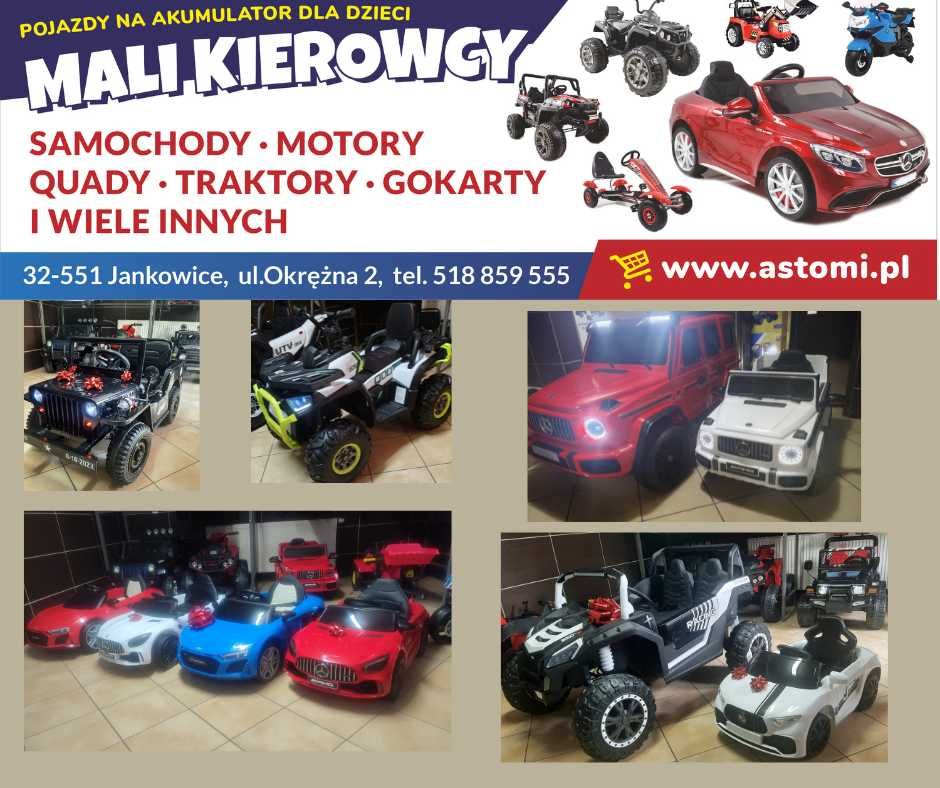 Samochód Auto Motor na akumulator dla dzieci Odbiór Wysyłka Sklep