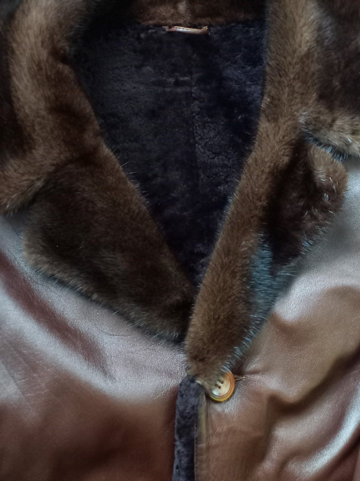 Дублянка брендова зимова куртка дубленка Roy Robson