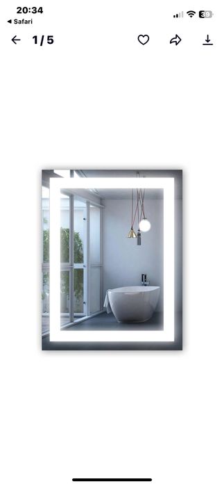 Дзеркало з LED підсвіткою