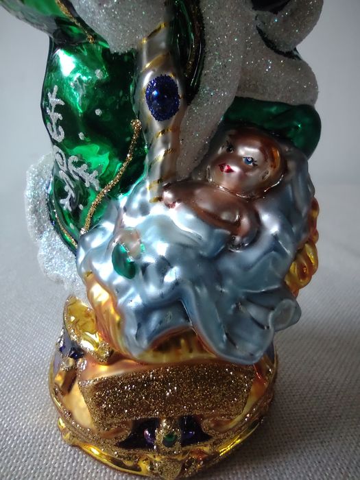 Ozdoba choinkowa dekoracja bombka św Mikołaj Radko kolekcja