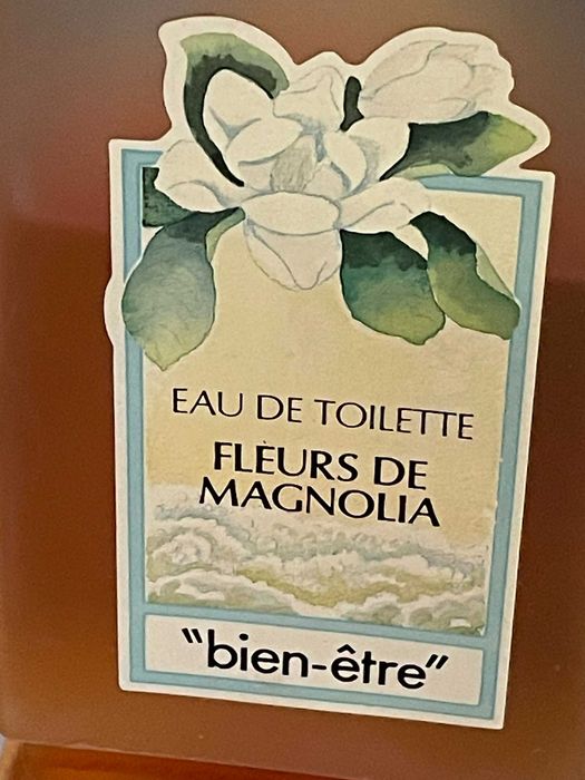 Frasco vintage fleurs de magnolia “bien-être” decoração