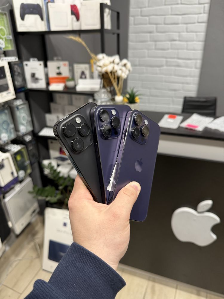 Iphone 14 pro 256gb purple, black
