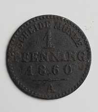 1 Pfennig 1860 roku