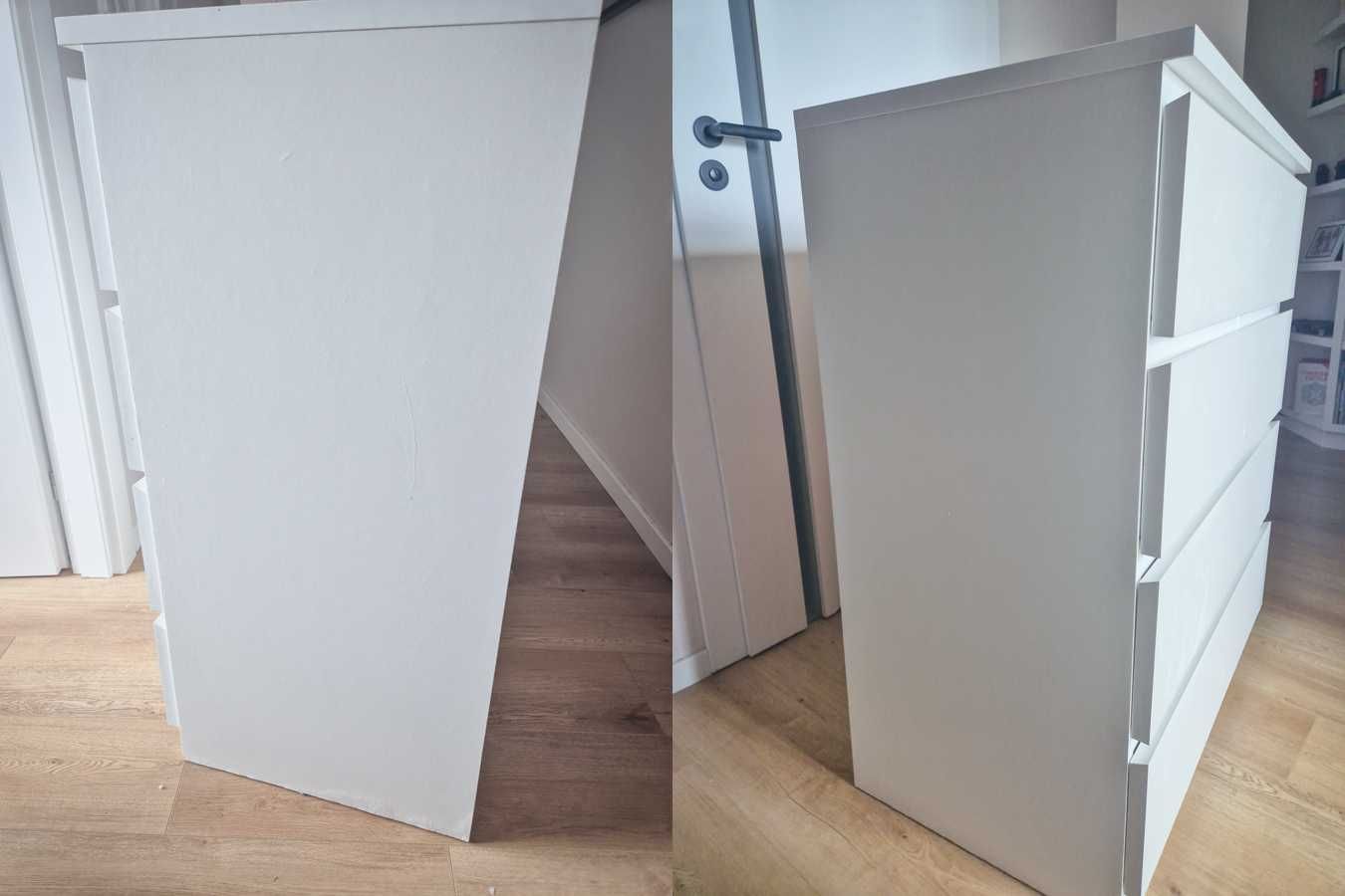 komoda Malm IKEA biała 4 szuflady Wys 100 szer 80 gł 48