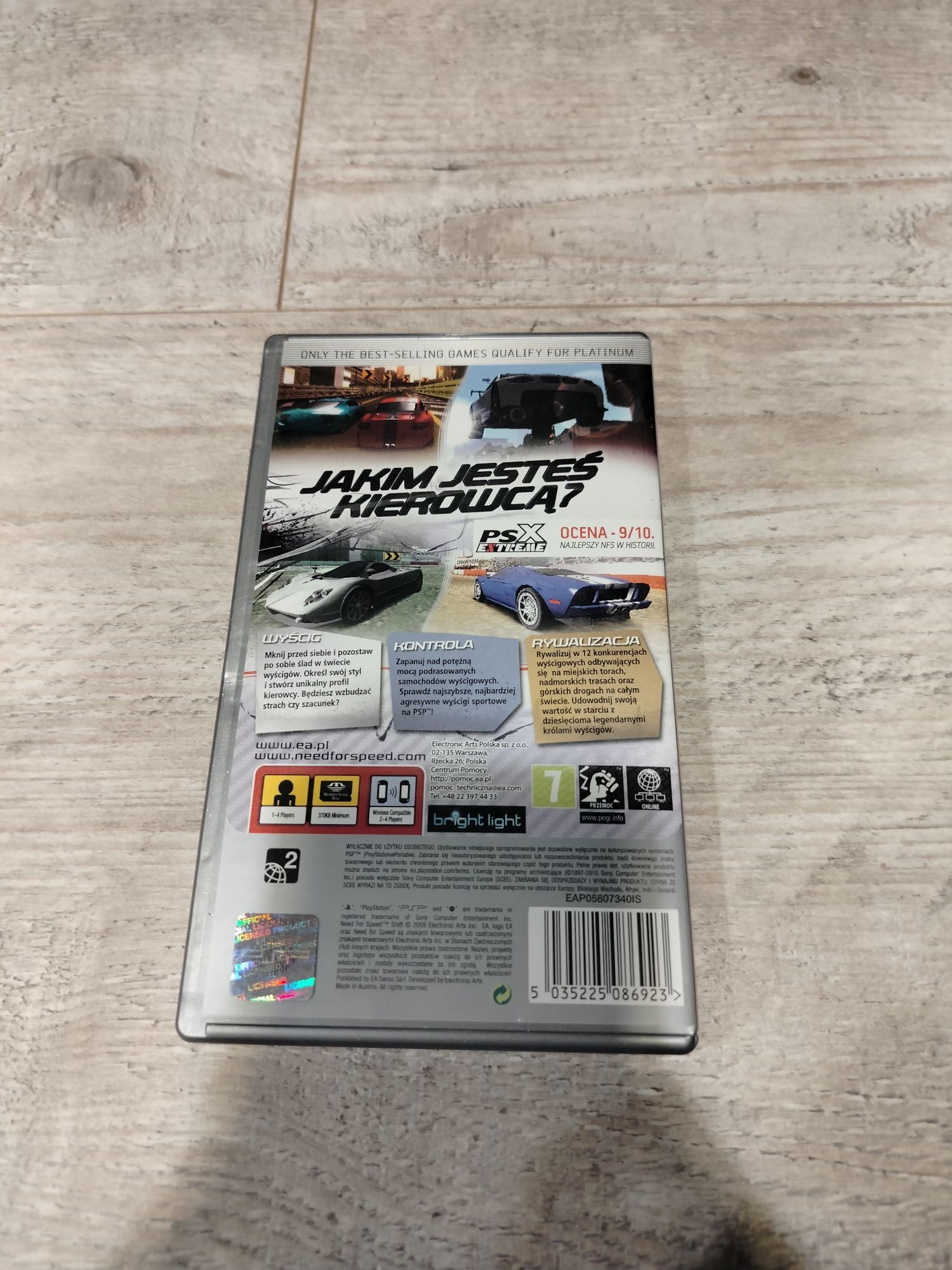 Gra need for speed shift psp