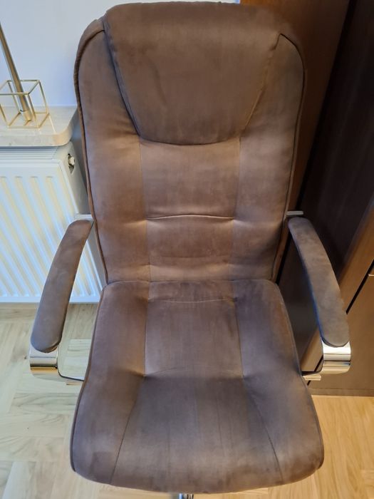 Fotel biurowy brązowy