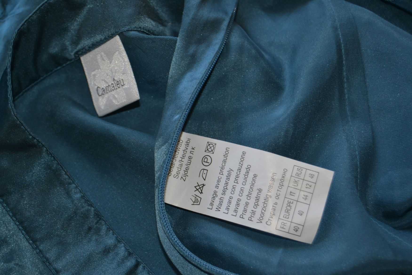 Silk jedwab jedwabna bluzka r.40 seta seda