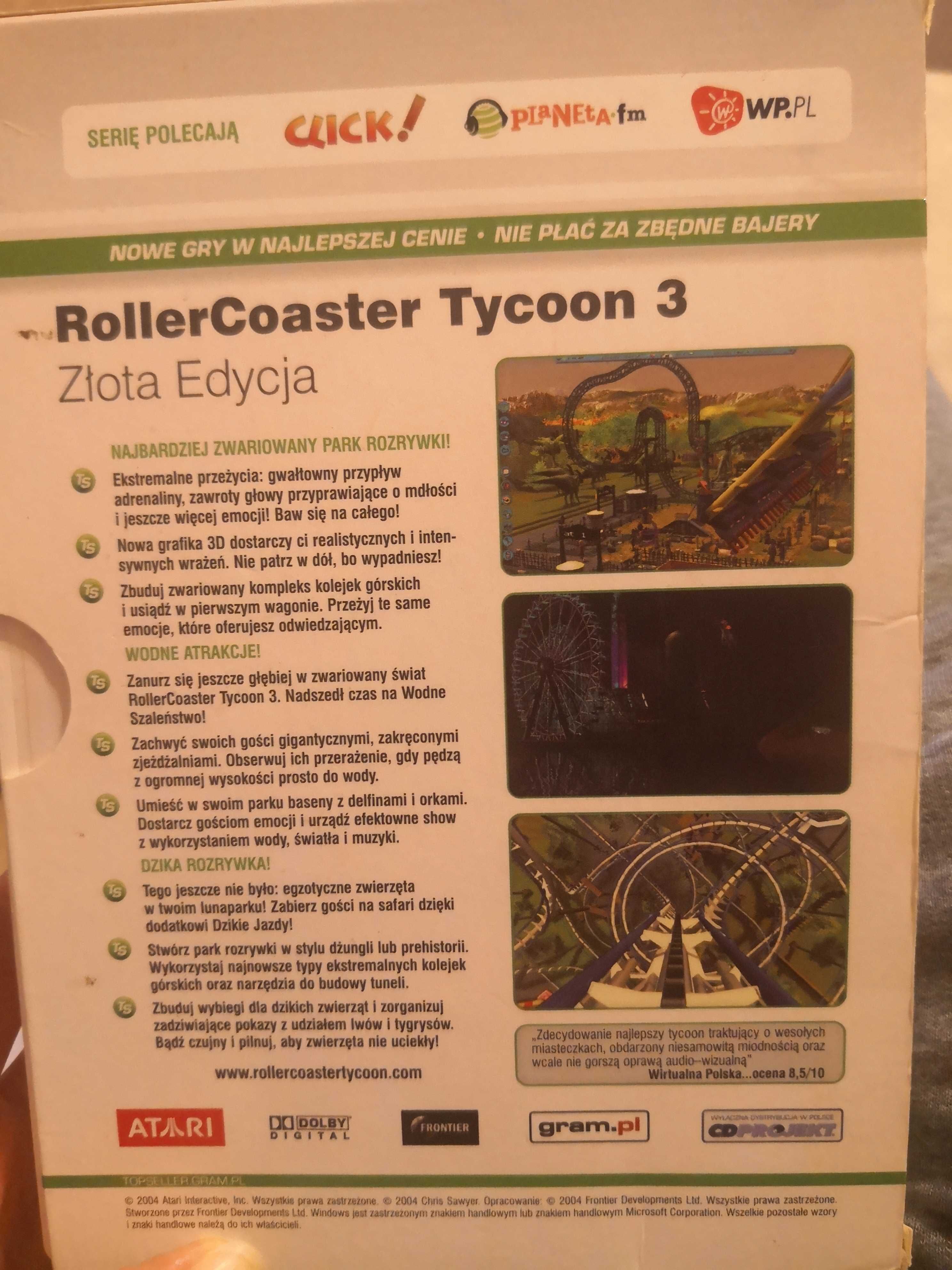 Rollercoaster gra komputerowa pc dvd