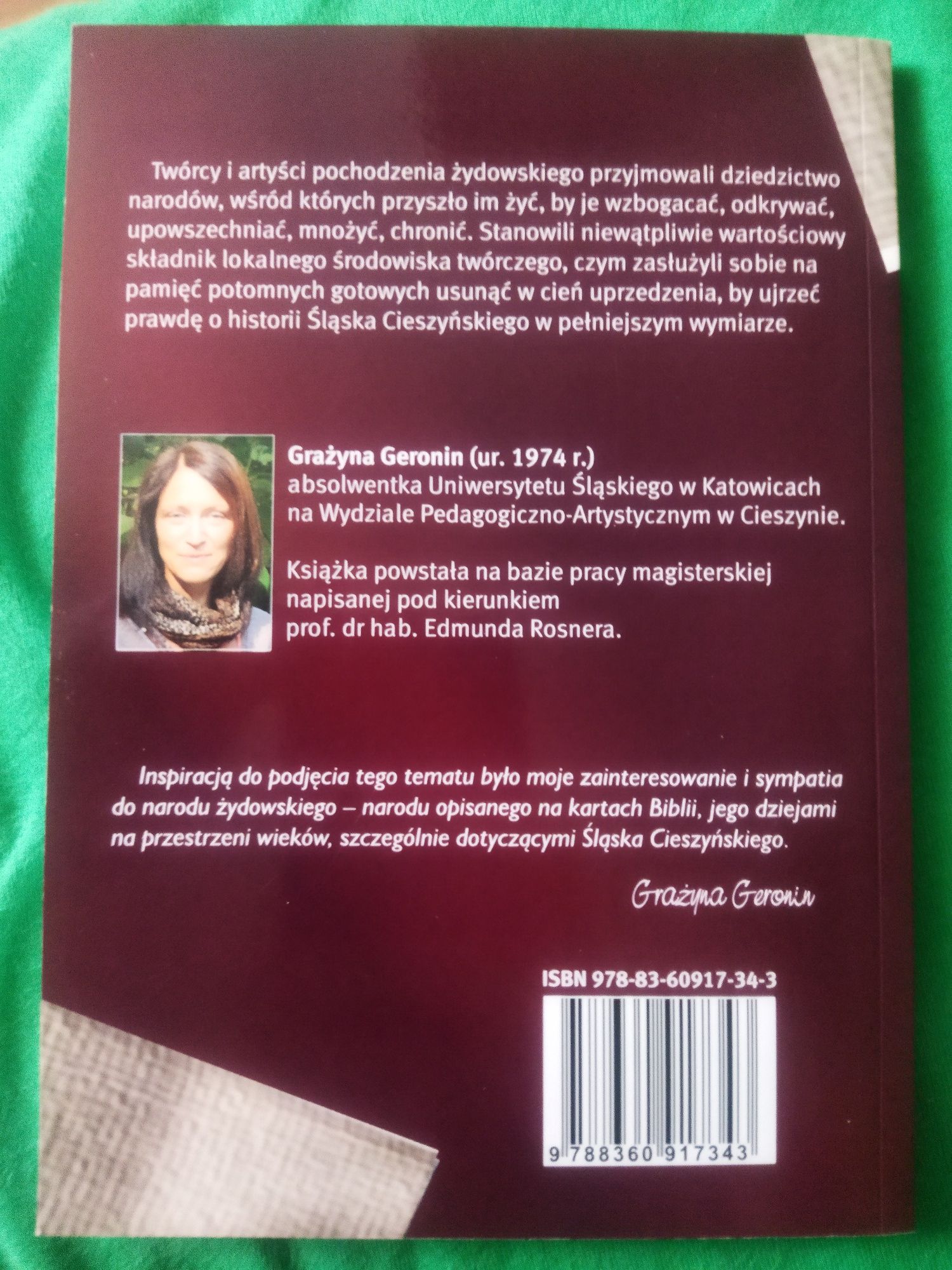 Książka Żydowscy twórcy i artyści związani ze Śląskiem Cieszyńskim