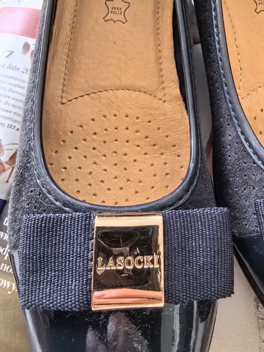 Baleriny Damskie Skórzane Lasocki r.36