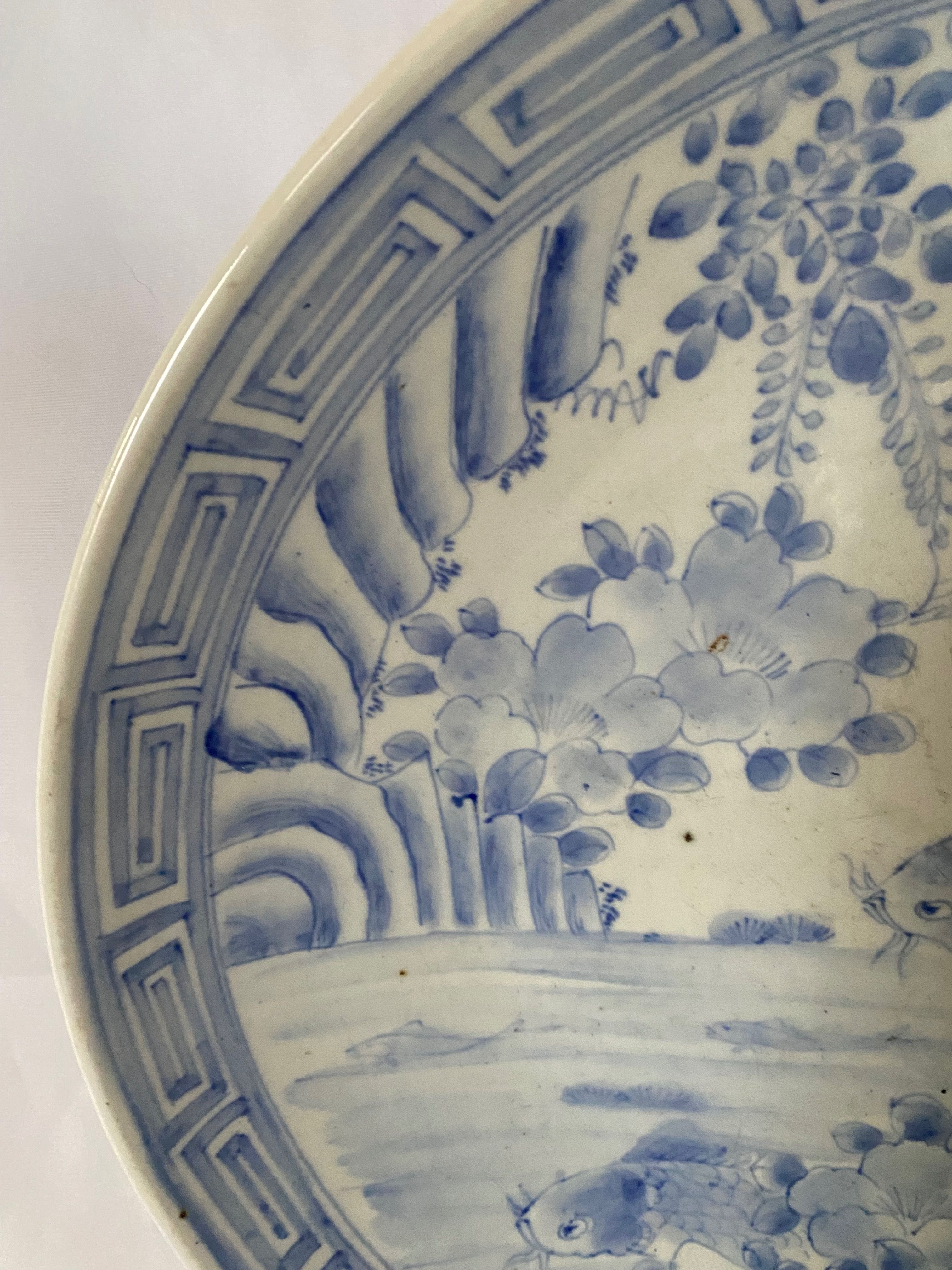 Grande prato em porcelana japonesa