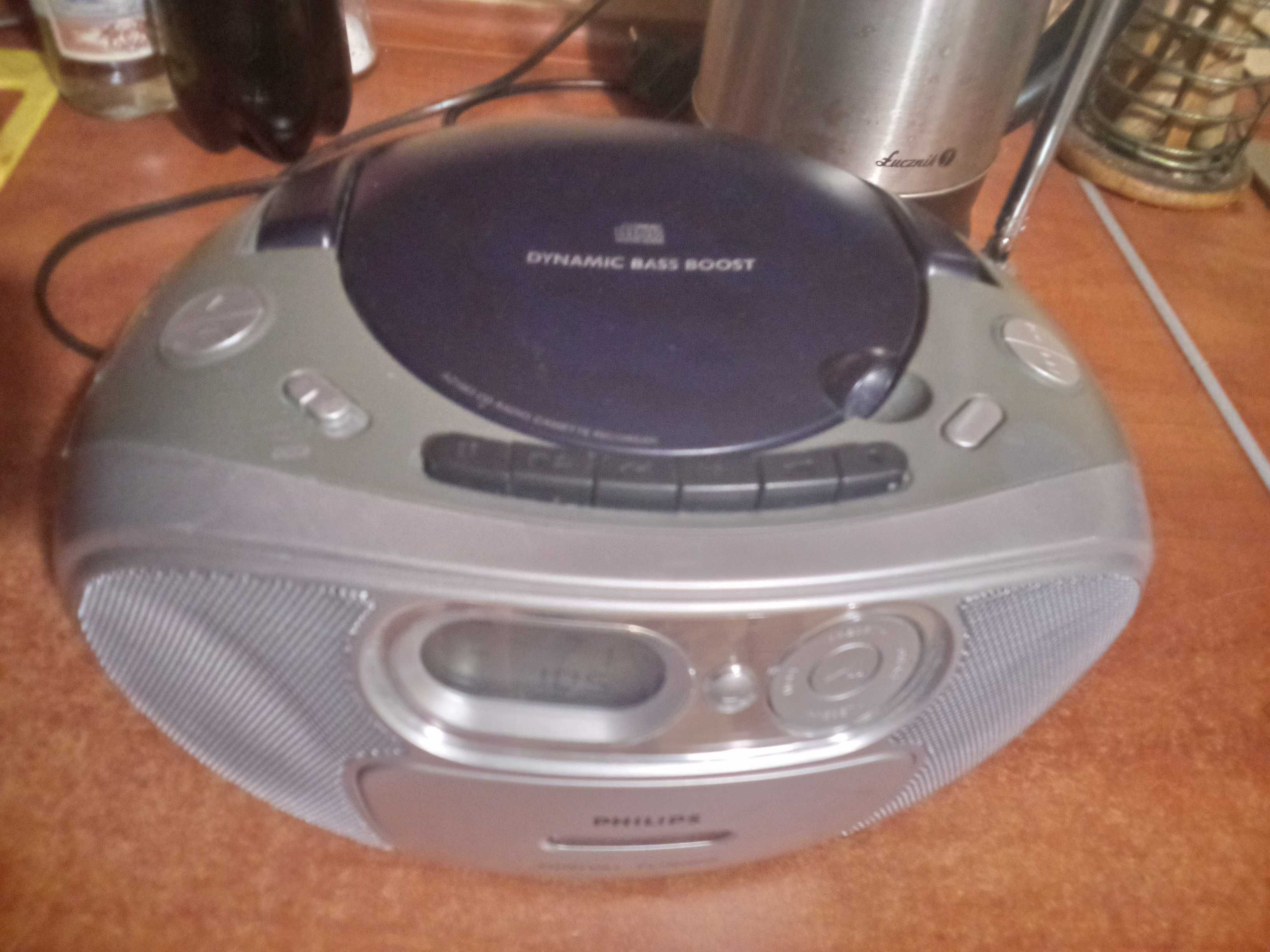 Radiomagnetofon CD PHILIPS AZ 1053, sprawny