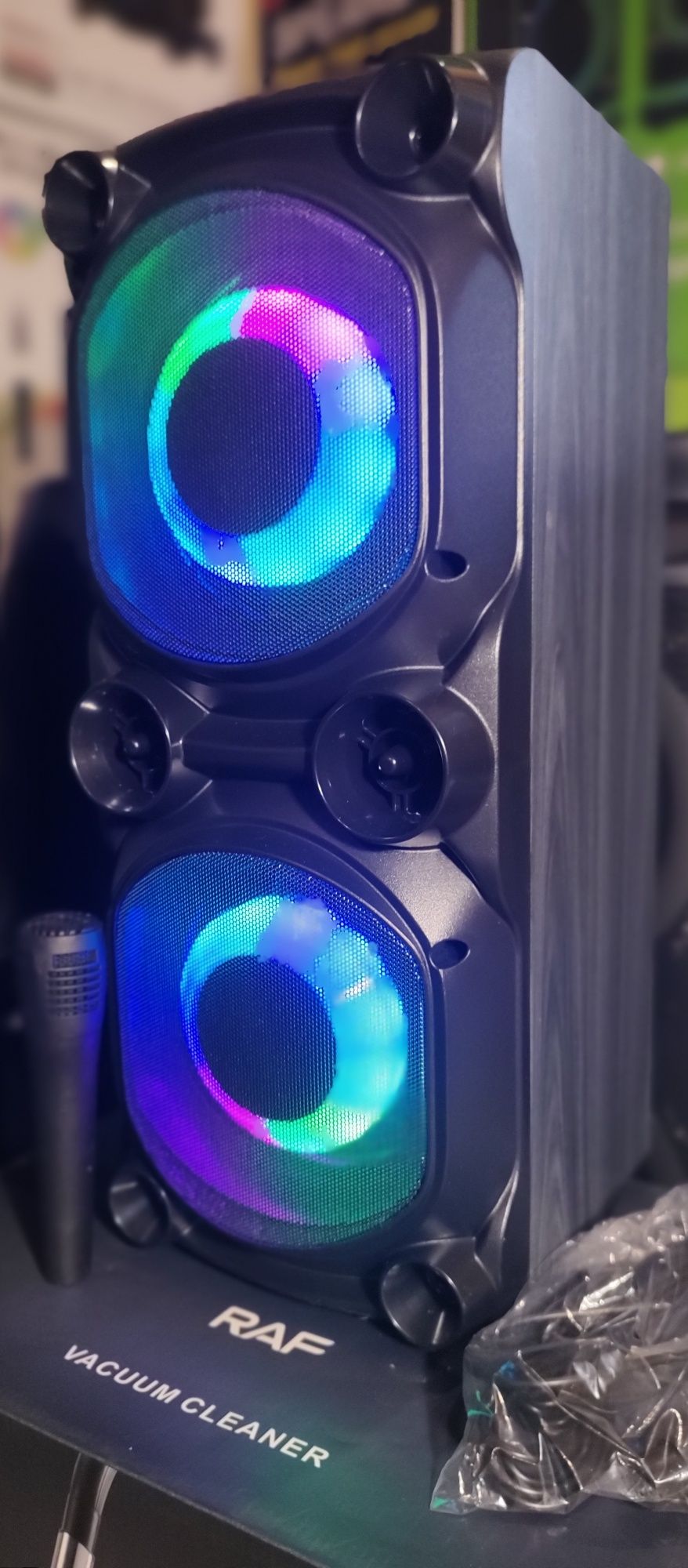 Караоке акустика Atlanfa-62(USB, SD, FM, AUX, Bluetooth) микрофон .

И