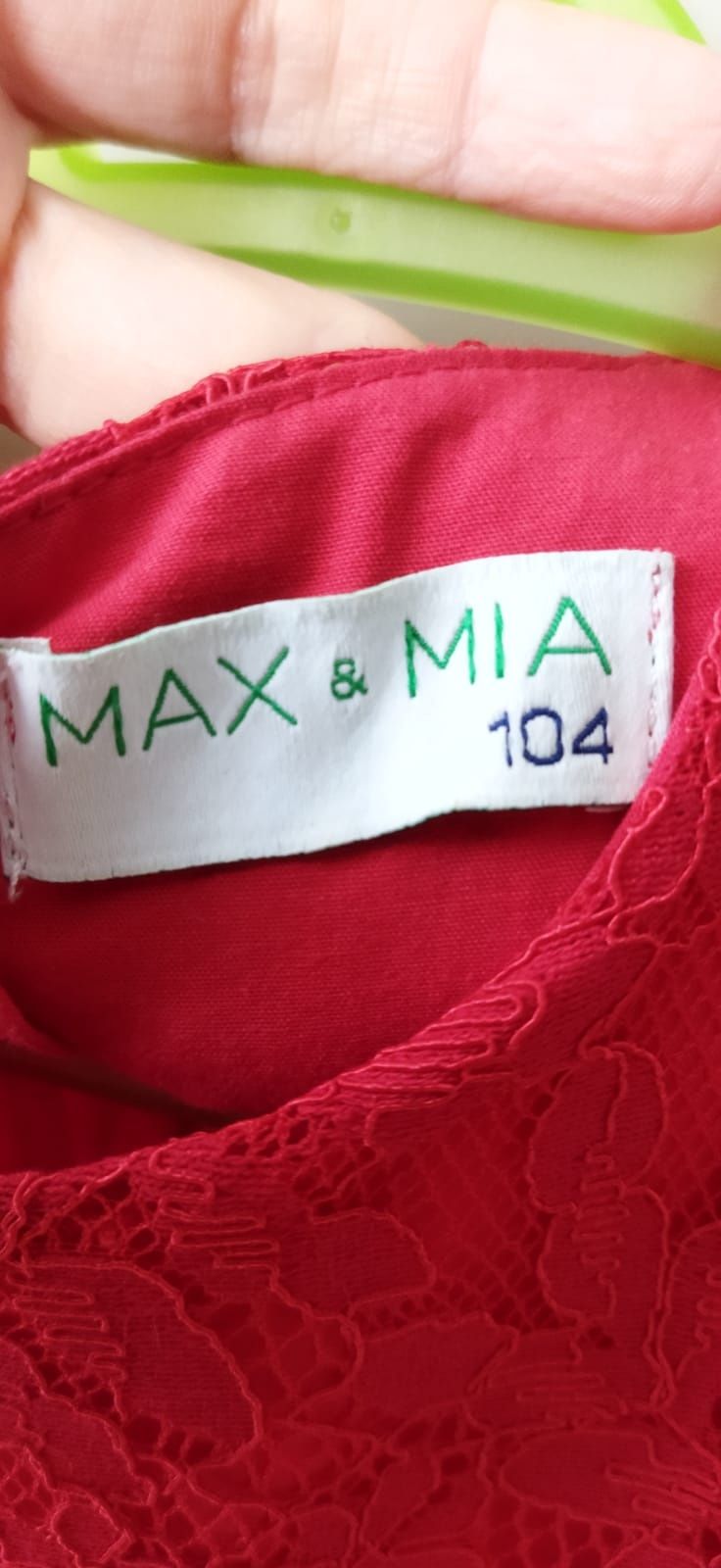 Sukienka koronka max&mia rozm. 104