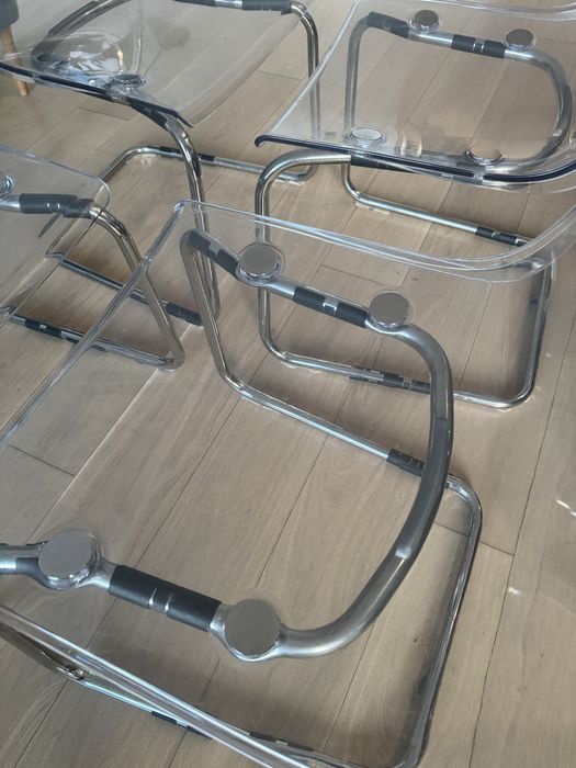 Krzesla przezroczyste Tobias IKEA x2