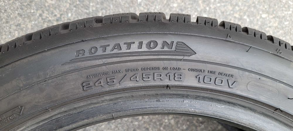 245 45 R18 XL Dunlop WinterSport 5 Jak nowe! 9mm! 2022r!