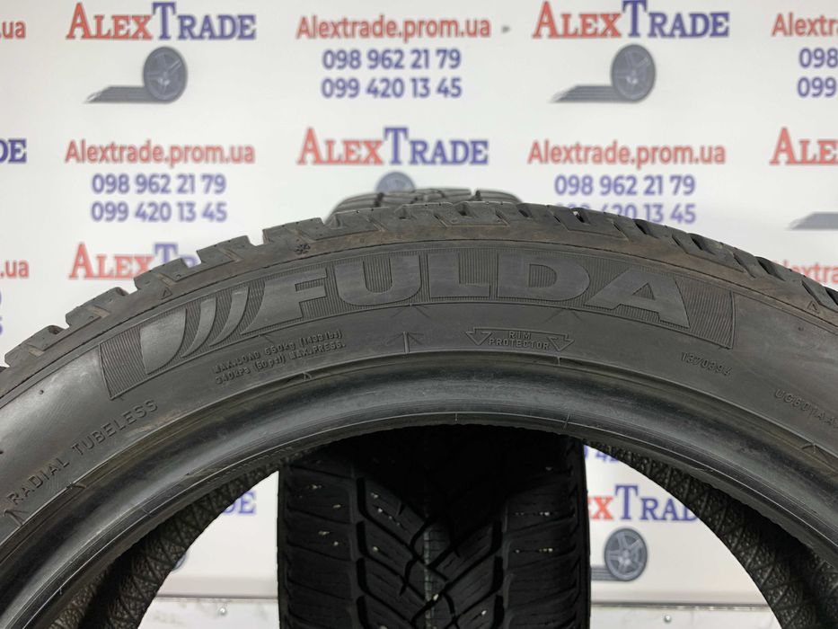 2 шт. 205/50 R17 Fulda Kristall Control HP2 зимові шини б/у, 7 мм