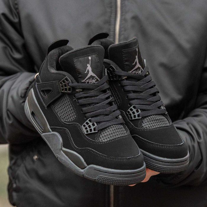 Кросівки Air Jordan Retro 4 Black Cat 36-45 (Оплата при отриманні)