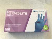 Luvas Nitrilo Dermolite Azul Sensitive Medicas