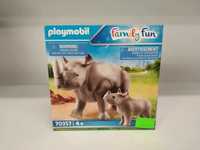 Playmobil, zestaw: Nosorożce 70357 + Hipopotamy 70354