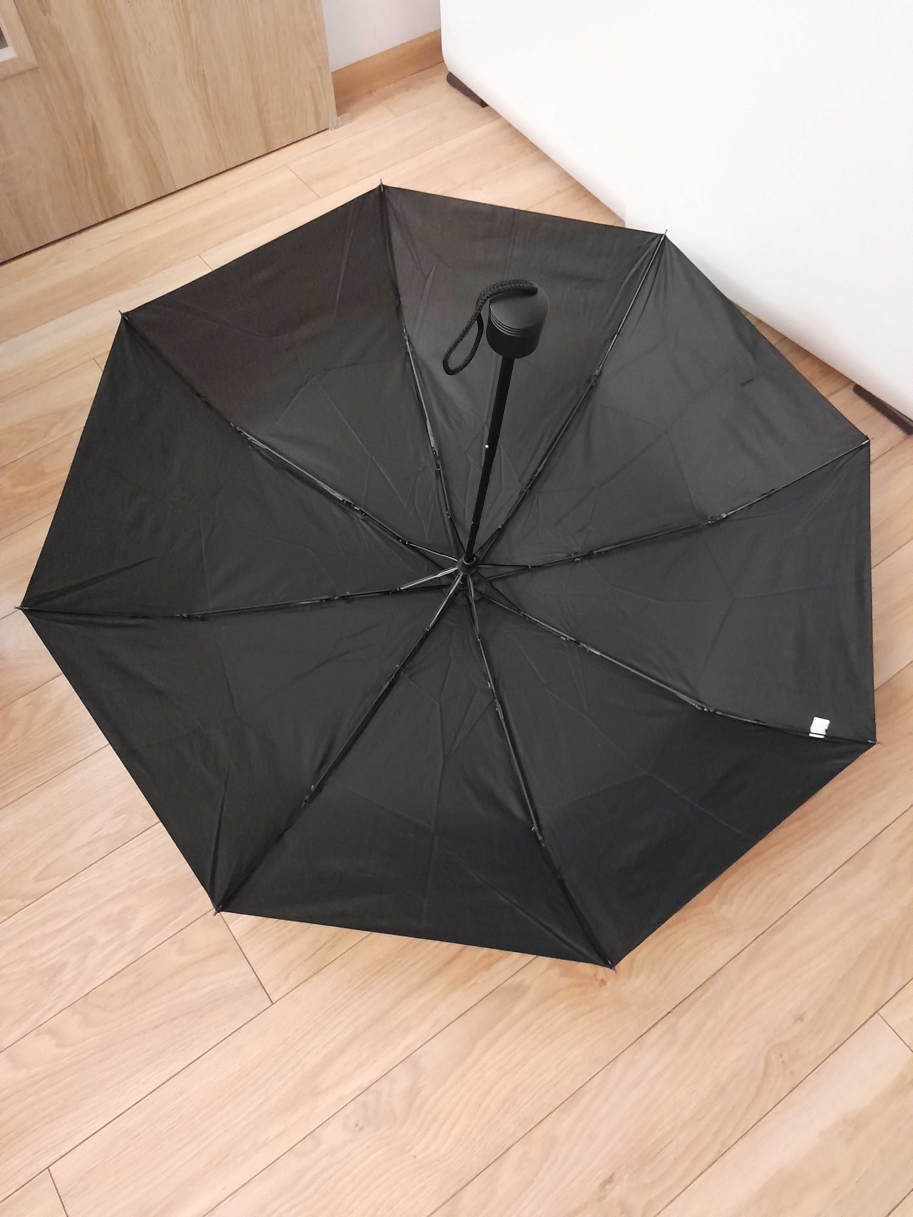 Nowy mini parasol Falconetti, półautomat_Windproof_Umbrella_91, czarny