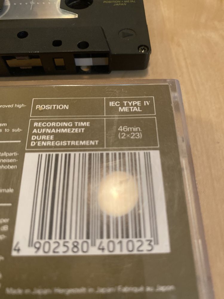 Maxell MX 46 Japan 1986 TYPE IV Metal kaseta magnetofonowa