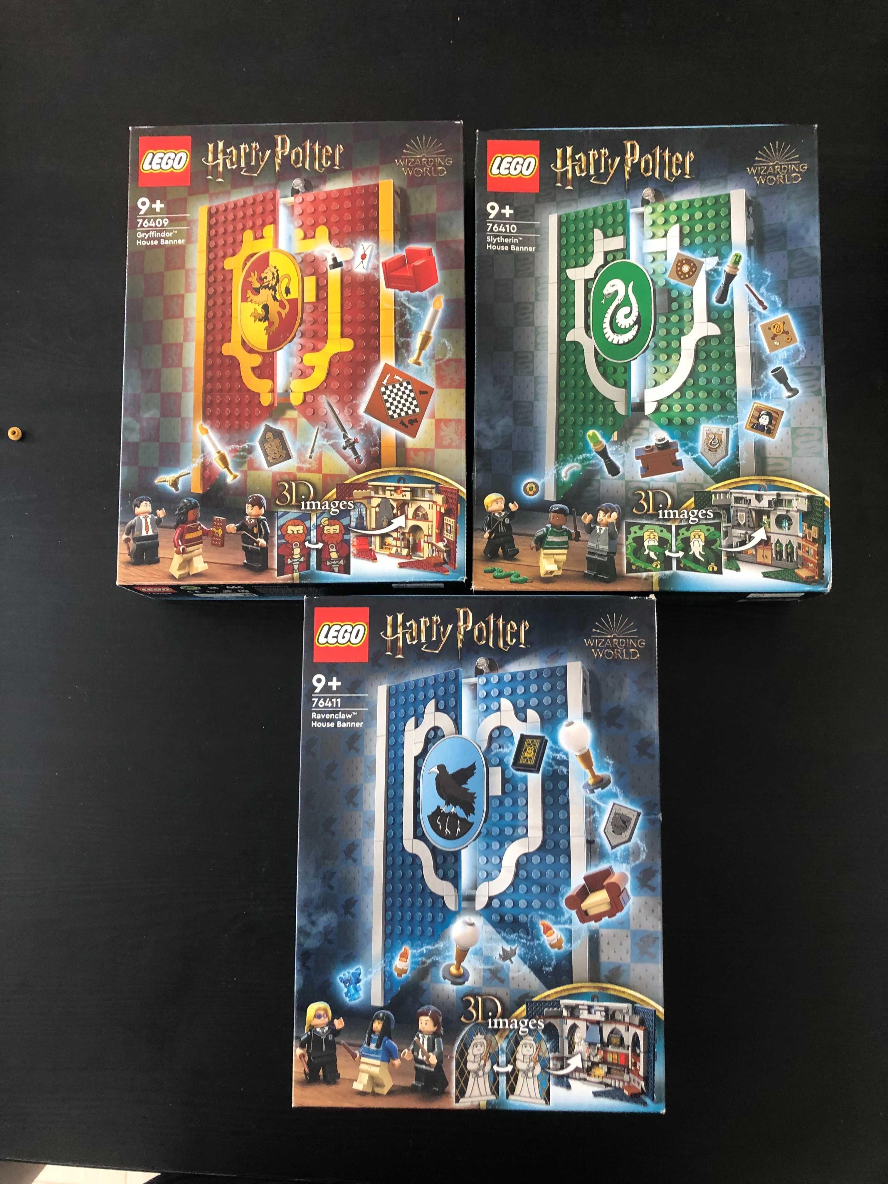 Lego 76410, 76409, 76411 slytherin flaga flagi domu harry potter