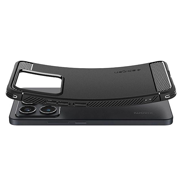 Etui Spigen Rugged Armor na Xiaomi 14T Pro - matowy czarny