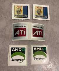 Наліпки ATI AMD Sempron Gainward для компьютера / Наклейка для ПК