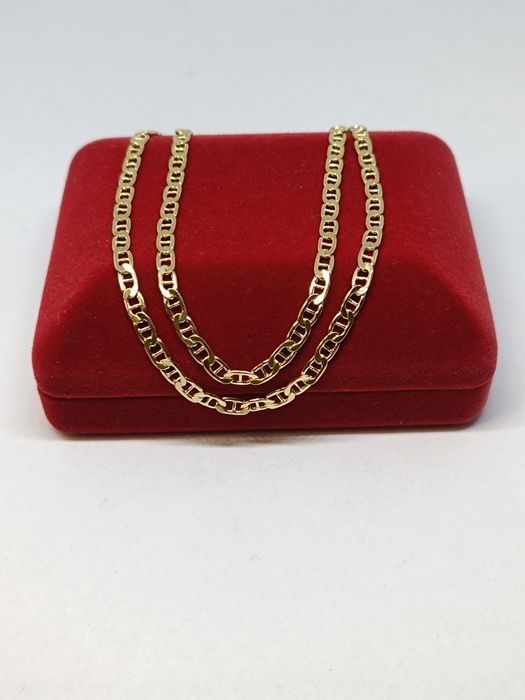 Złoty łańcuszek splot Gucci dł.55cm, złoto próby 585