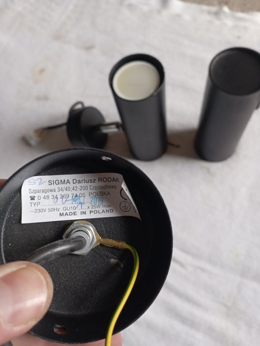 Точечний трековий чорний світильник