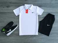 Спортивный костюм мужской летний Nike Комплект Футболка поло Шорты