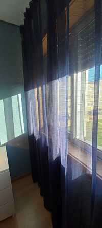 Cortinados azul ikea  janela 120 a 150cm