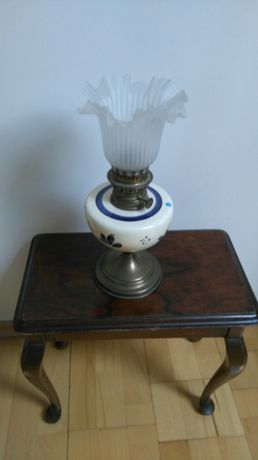 Zabytkowa kolekcjonerska lampa naftowa kolumnowa,duzy zbiornik,unikat