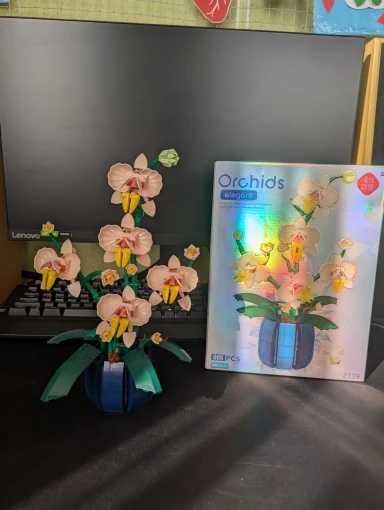 Klocki Orchids kwiatki orchidea jak LEGO