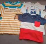 Zestaw koszulek/ t-shirt 5szt. dla chłopca rozm.74