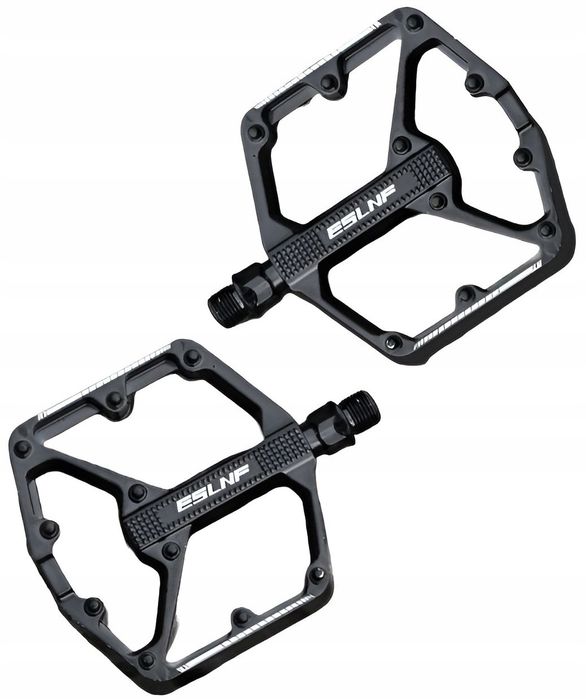Pedały Rowerowe Platformowe Aluminiowe ESLNF Wypustki Łożyska DU