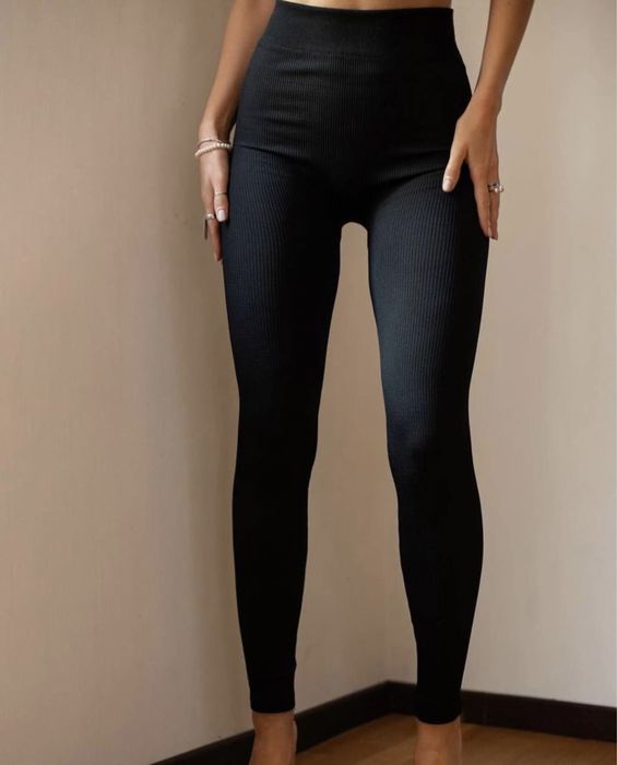 Лосини у рубчик на флісі.ХС - Л