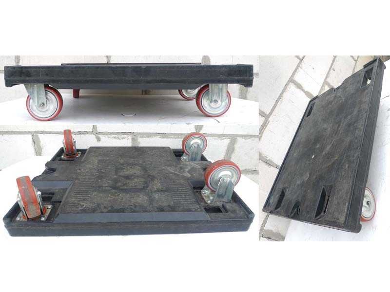 Wózek transportowy Utz 80x60cm platforma na kołach udźwig 500kg