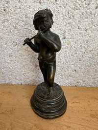 Бронзовая статуэтка «Мальчик играет на флейте»