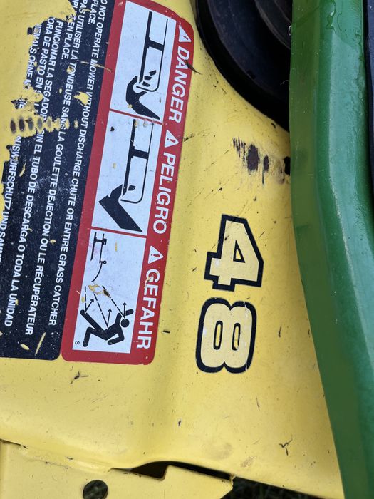 John Deere LX 188 Kosiarka Traktorek Zestaw Zamiatarka Ciecz