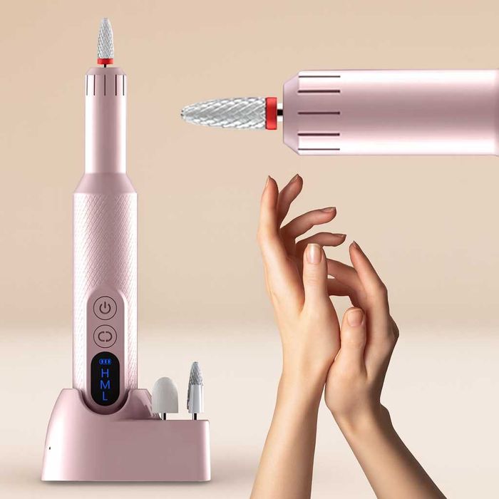Frezarka do Paznokci Manicure Pedicure Profesjonalna Bezprzewodowa