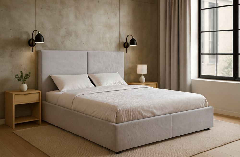 Łóżko tapicerowane bez pojemnika 120/140/160/180 prosto od producenta