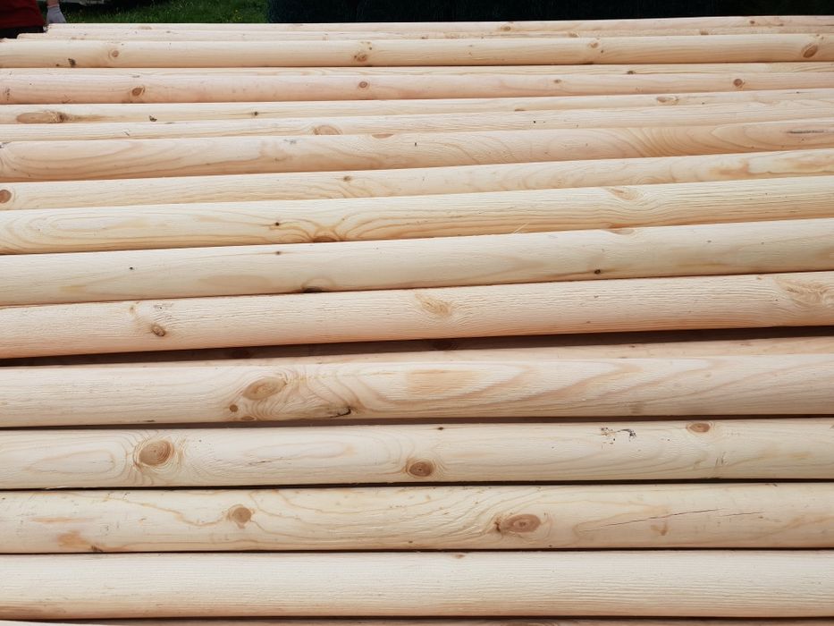 Słupki wałki drewniane Promocja  kołki paliki   toczone 200-220cm