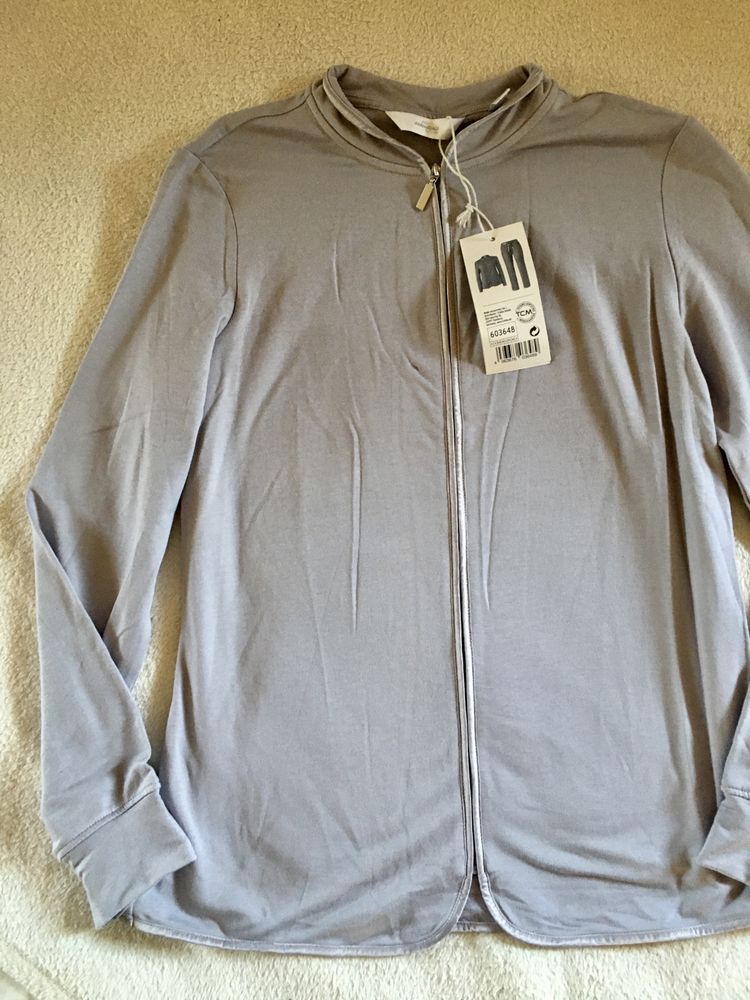 Bluza dresowa jasna wrzosowa liliowa Tchibo S/M nowa z modalu