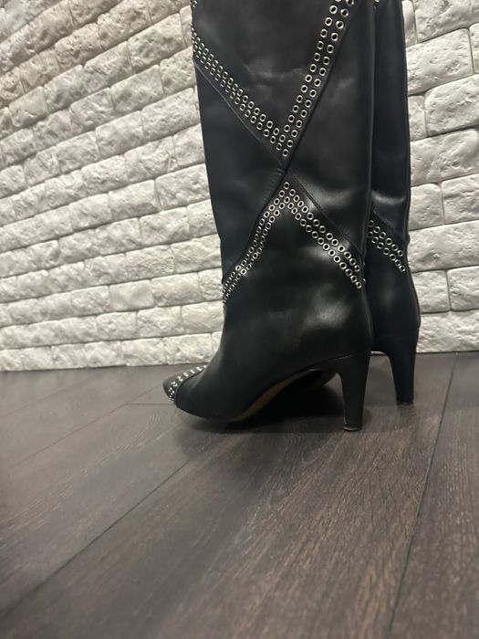 Високі шкіряні сапоги Isabel Marant
