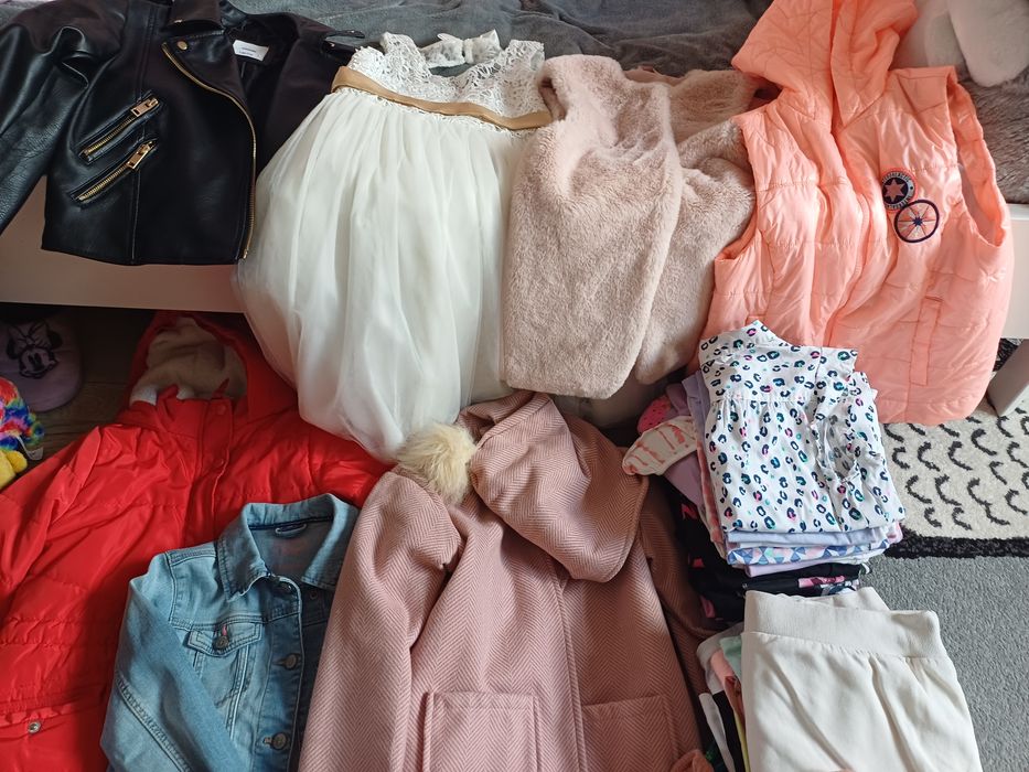 Paka ubranek dziewczęcych 128-134