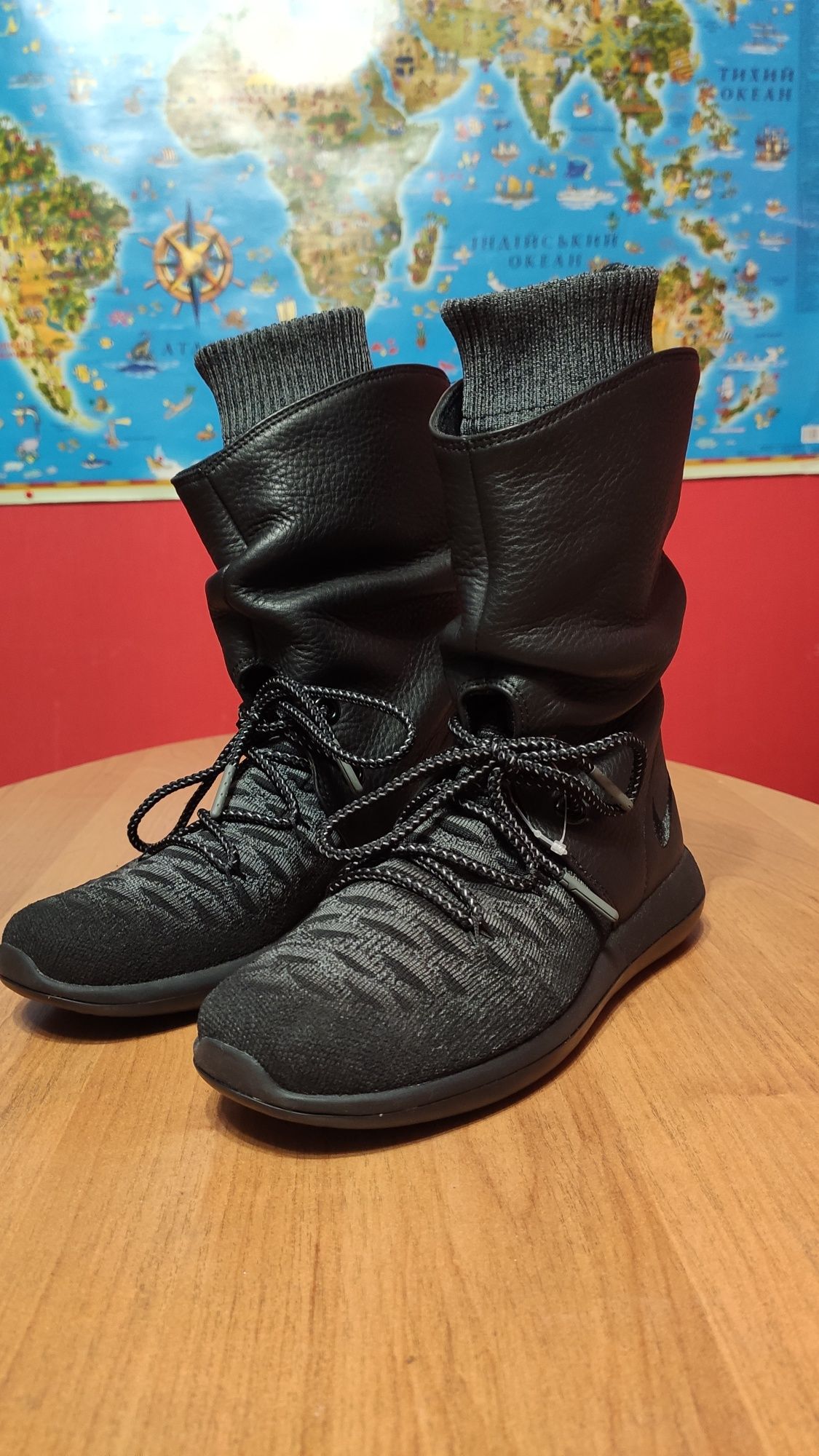 Сапоги Nike Wmns Roshe Two Hi Flyknit Black (861708-001)